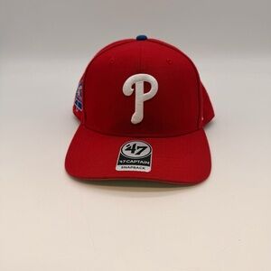 Philadelphia Phillies ’47 Brand Captain Snapback Hat Red OSFA MLB
